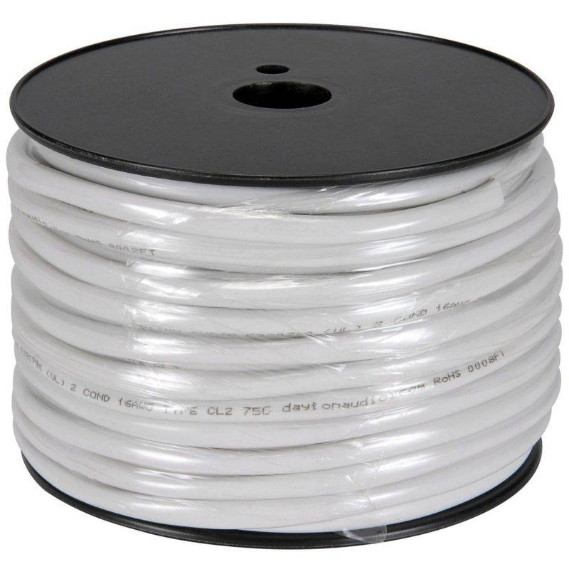 Wired Home 52162H9A 16/2 In Wall Speaker Wire Cable CL2 100 ft.