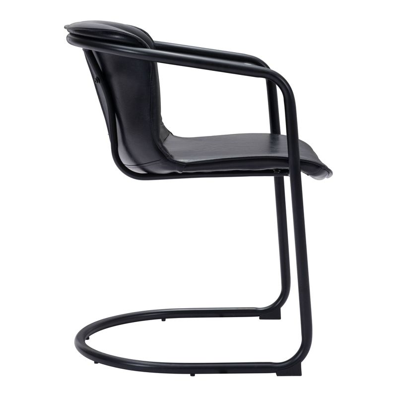 Set of 2 Penny Dining Chairs Black - ZM Home