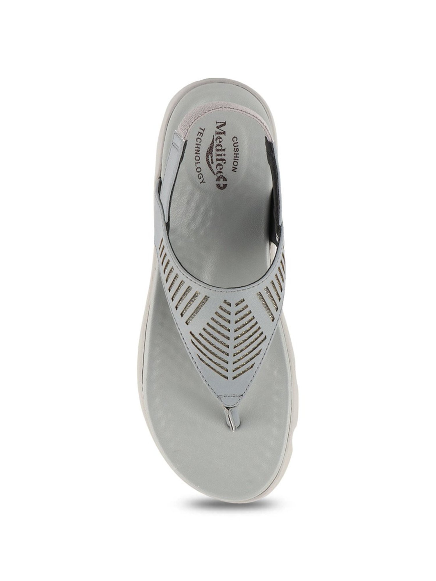 MediFeet Women's Replay Grey Sling Back Sandals