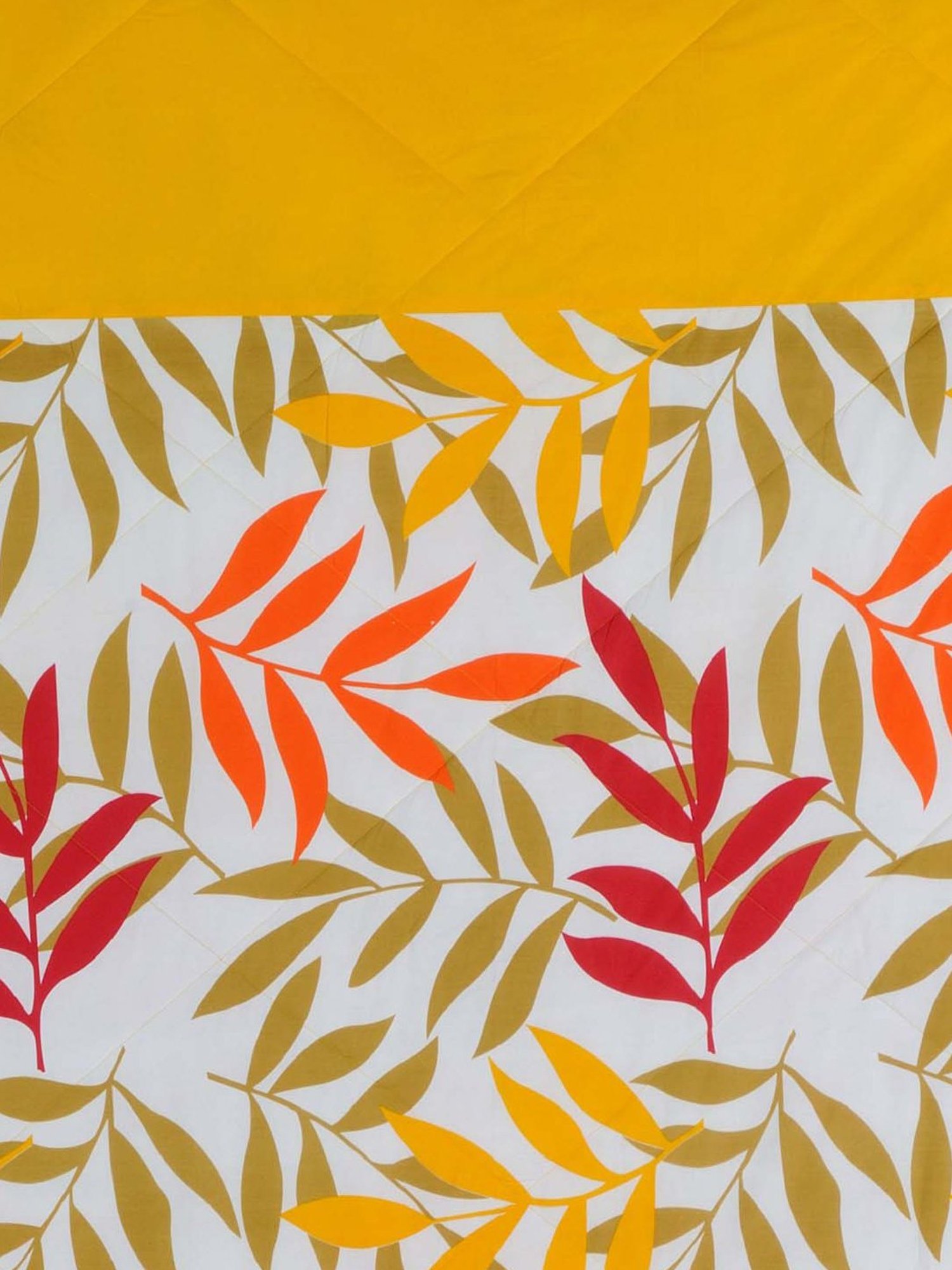 Swayam Yellow Eyelet Door Curtain - Single Piece (7 Ft)