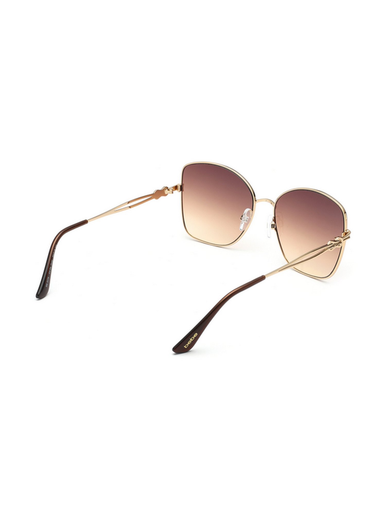 bebe Brown Square Sunglasses for Women