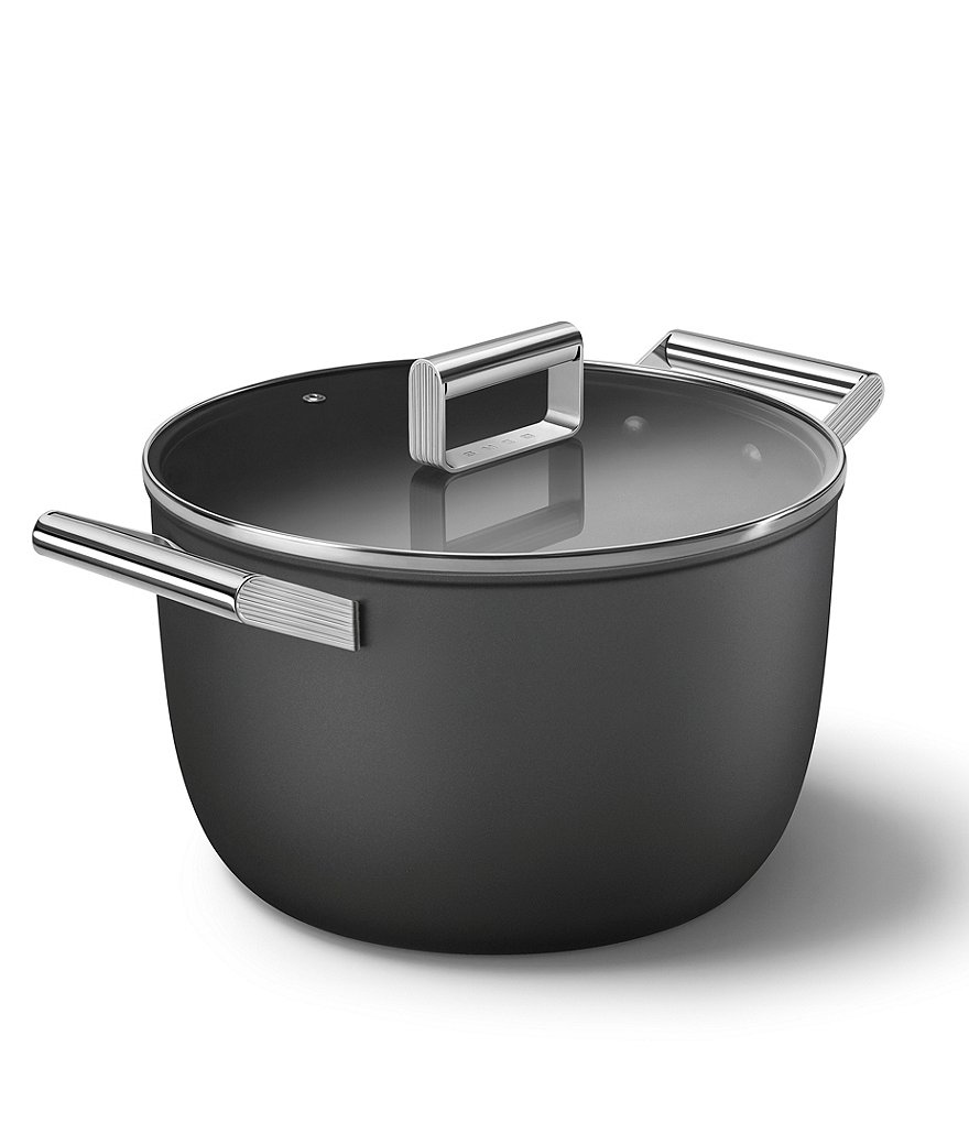 Smeg 50s Retro Style Nonstick 8-Quart Casserole w/Lid