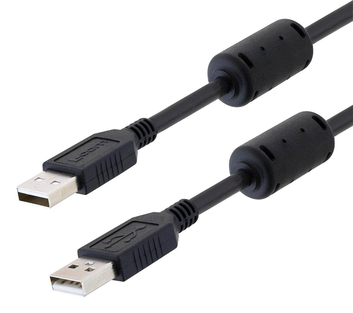 L-COM - U2A00015-5M - USB Cable, 2.0 Type A Plug-Plug, 16.4FT