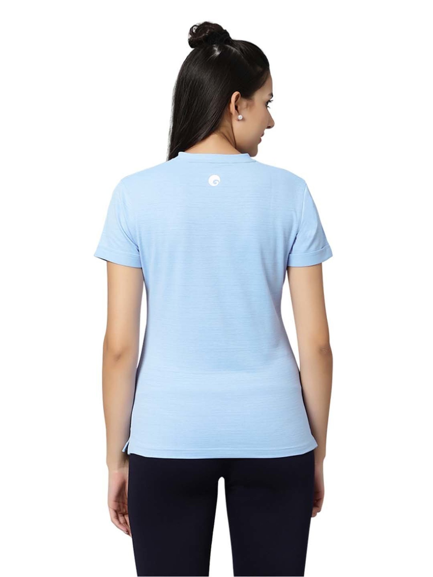 Omtex Blue Regular Fit Sports T-Shirt