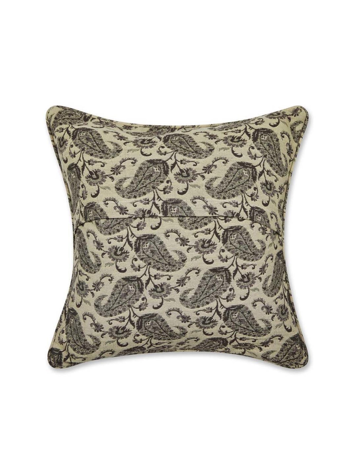 Fabindia Jaisalmer Grey Cotton Cushion Cover