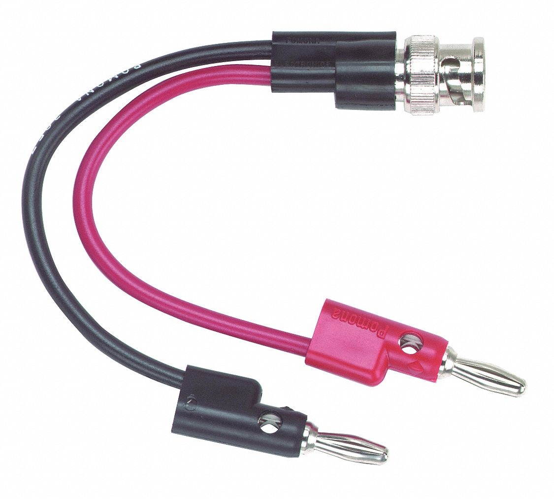 POMONA 3957 BNC Male,30VAC/60VDC,Red/Black