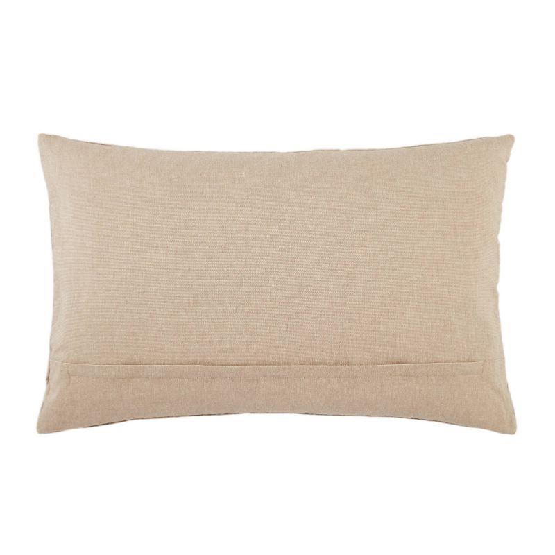 16&#34;x24&#34; Oversized Janco Chevron Poly Filled Lumbar Throw Pillow Beige - Jaipur Living