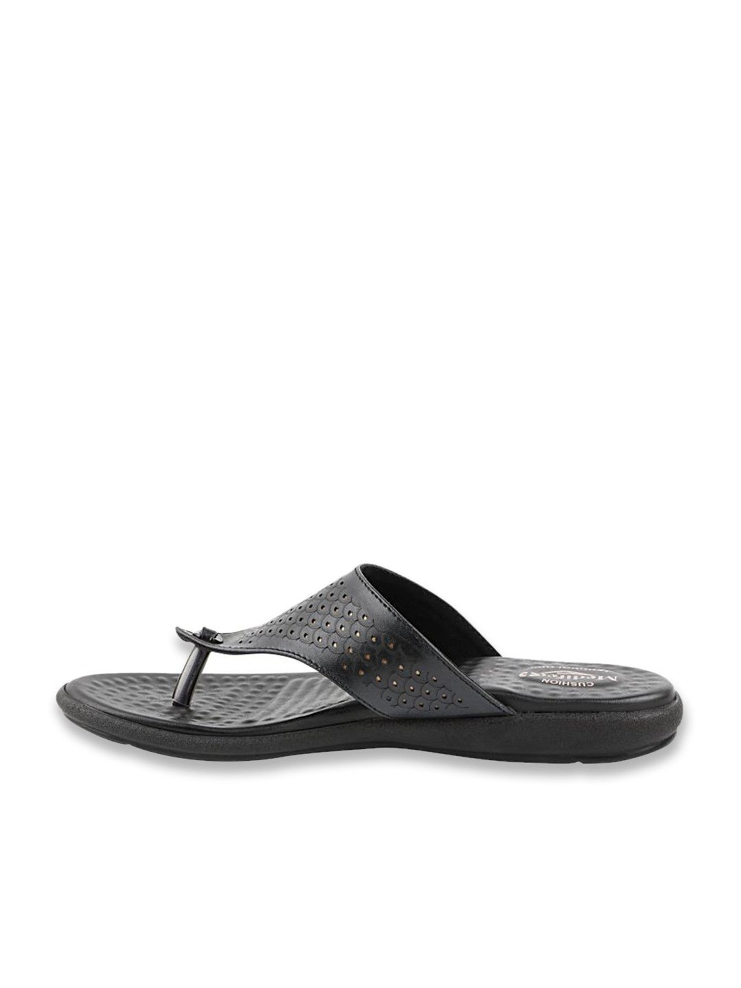 MediFeet Women's Black Thong Sandals
