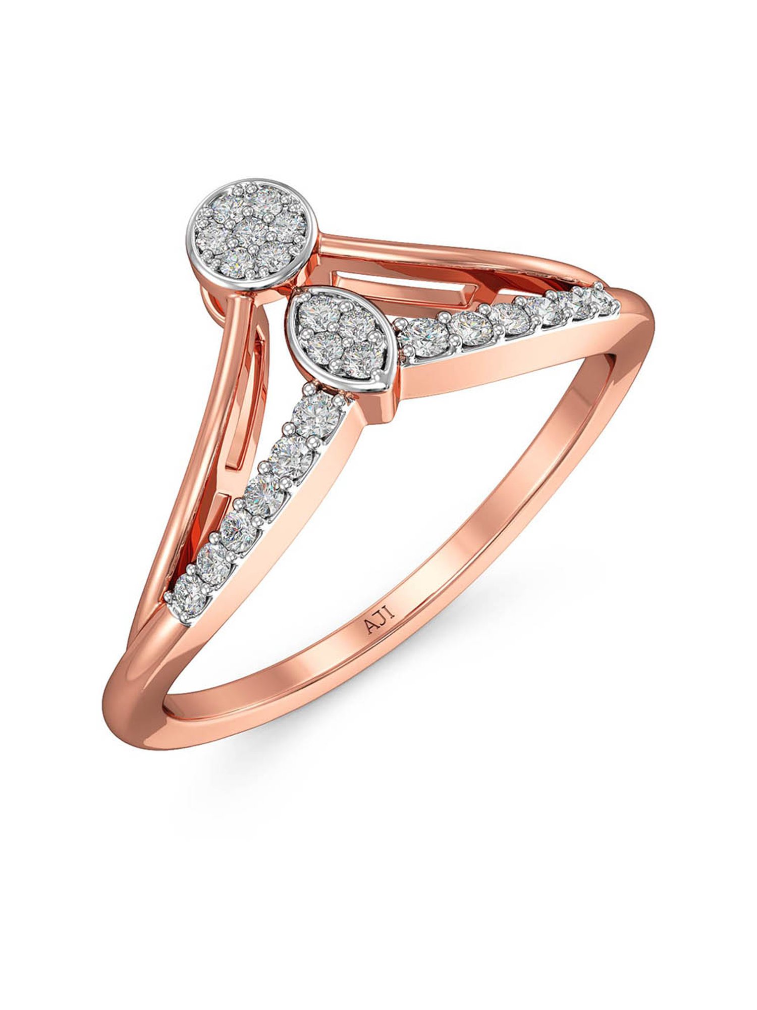 Joyalukkas 18k Rose Gold & Diamond Ring for Women