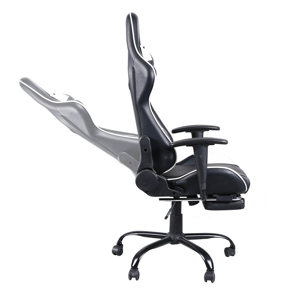 Video Gaming Chair with Headrest and Lumbar Cushion