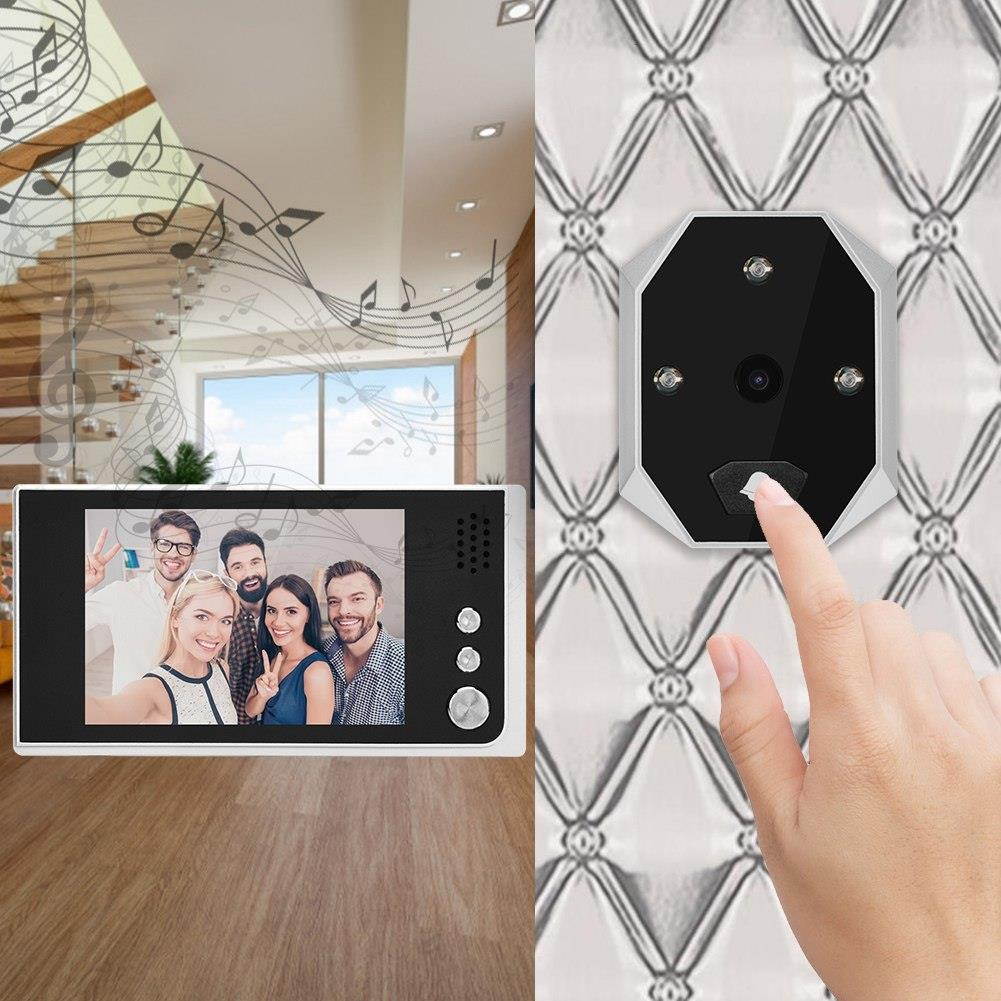 3.5inch LCD Electronic Security Camera Night Vision Digital Door Viewer Ring Video Visual Doorbell