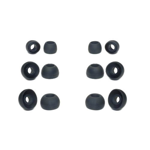 Sennheiser ear tips replacement parts; replacement ear tips for Sennheiser earbuds - 6 Pairs, medium