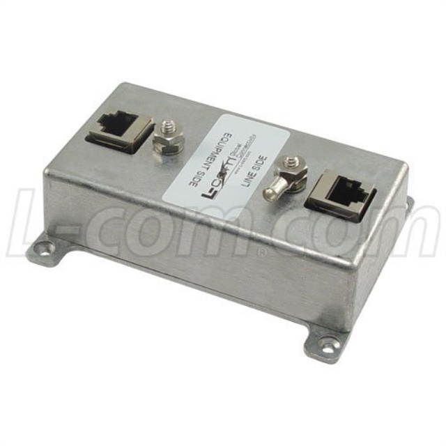 L-com HGLN-CAT5EJW Indoor 10/100 Base-T Shielded CAT5e Lightning Surge Protector