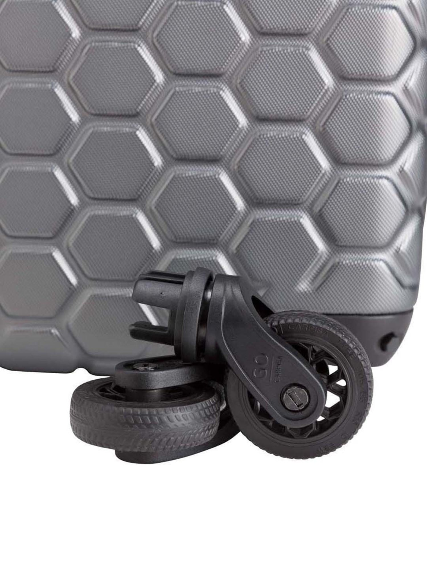 CARPISA 4 Wheel Grey Extra Large Hard Cabin Trolley - 52 cm