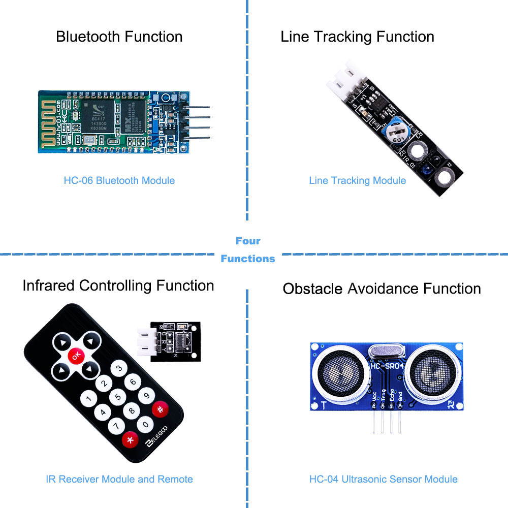Elegoo UNO Project Smart Robot Car Kit, Intelligent and Smart Car Kit Arduio Car Project