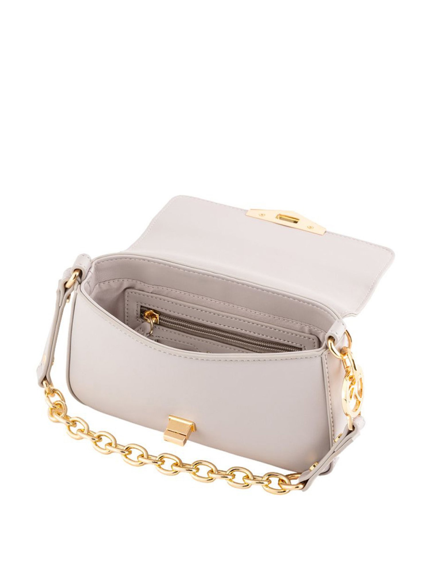 Carpisa Grace Pearl Faux Leather Solid Sling Handbag