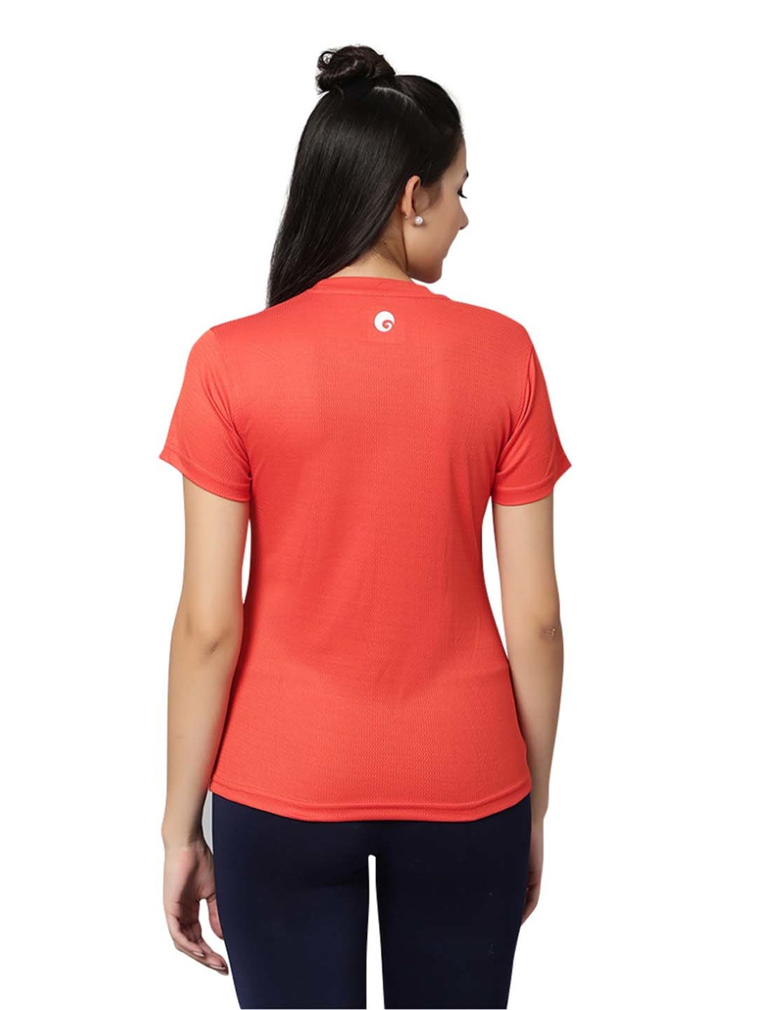 Omtex Rust Regular Fit Sports T-Shirt