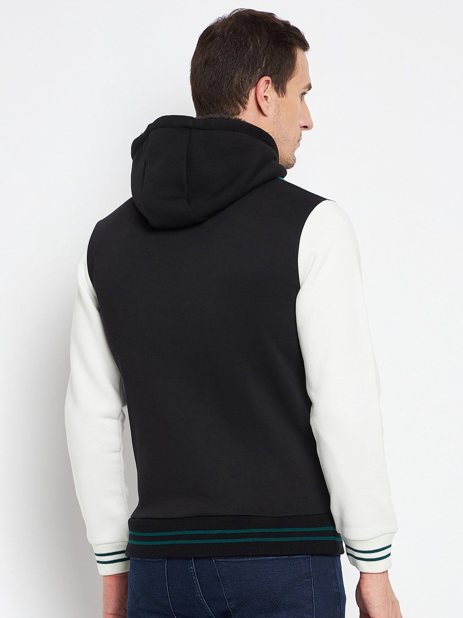 Camla Black Regular Fit Hooded Sweatshirt