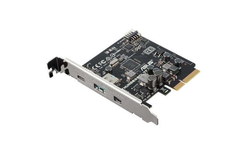 Asus ThunderboltEX 3 Thunderbolt/USB Adapter - PCI Express 3.0 x4 - Plug-in Card - 1 USB Port(s) - 1 Thunderbolt Port(s) - 1 USB 3.1 Port(s) - PC