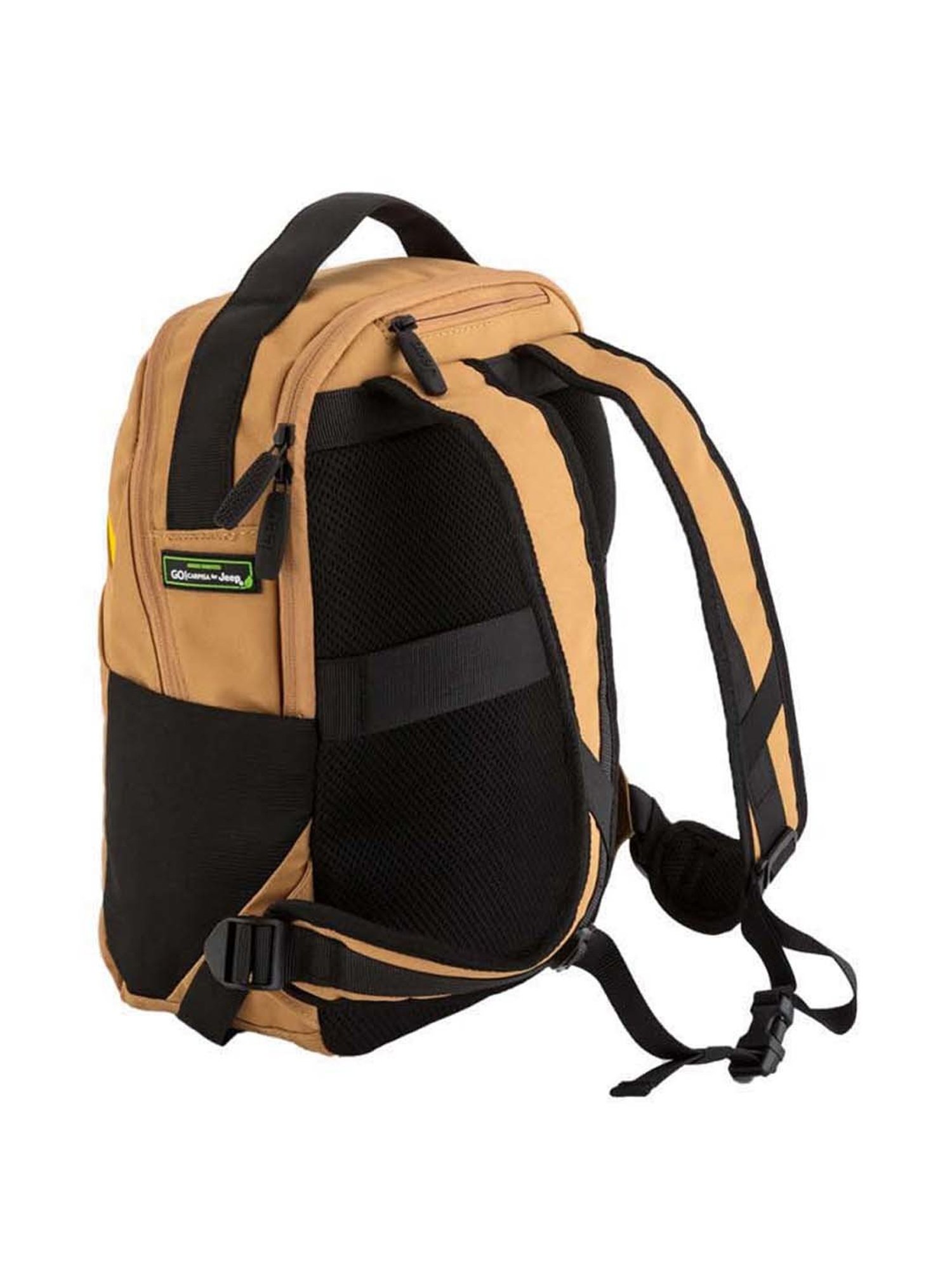 CARPISA Beige & Black Medium Laptop Backpack