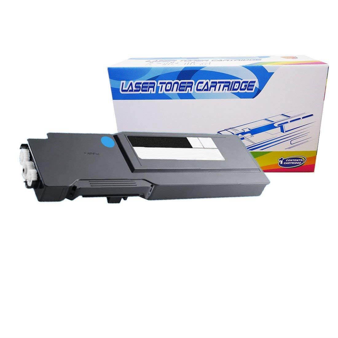 1 Inktoneram Replacement toner cartridges for Dell C3760n C3760dn C3765dnf Cyan Toner Cartridge replacement for Dell 1M4KP Extra High Yield C3760dn C3765dnf C3760n