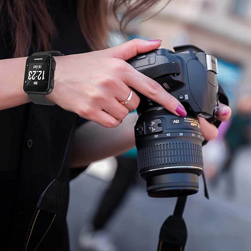 Band Compatible with Garmin Forerunner 35, Soft Silicone Replacement Watch Band Strap for Garmin Forerunner 35 Smart Watch