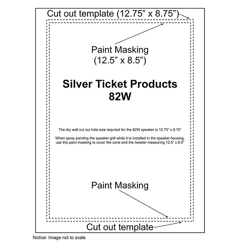 Silver Ticket inWall Speaker with Pivoting Tweeter 8 Inch inWall