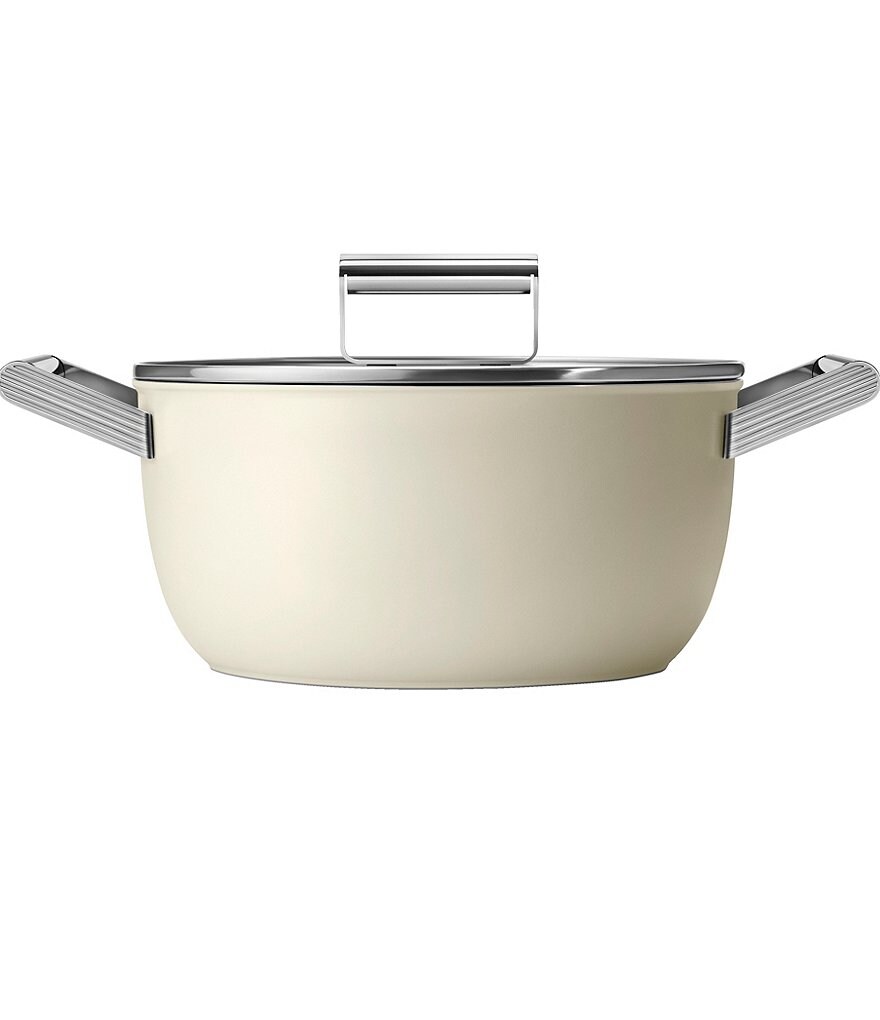 Smeg 50s Retro Style Nonstick 5-Quart Casserole w/Lid