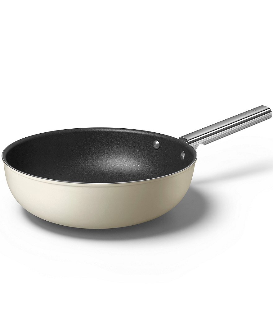 Smeg 50s Retro Style Nonstick 12#double; Wok Pan