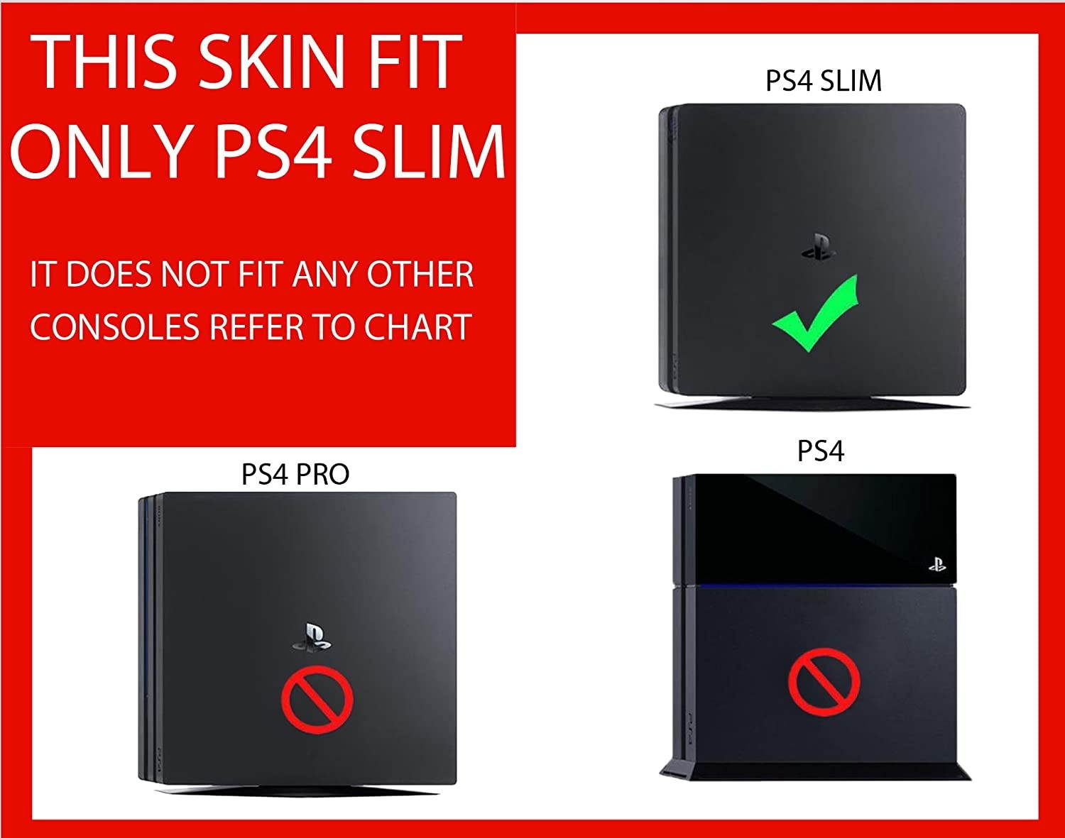 ZOOMHITSKINS PS4 Slim Skins, L.O.U.S Custom Design , High Quality, Durable, Bubble-free Goo-free, Cover Set of 2 Controller Skins 1 Console Skin, Made in USA
