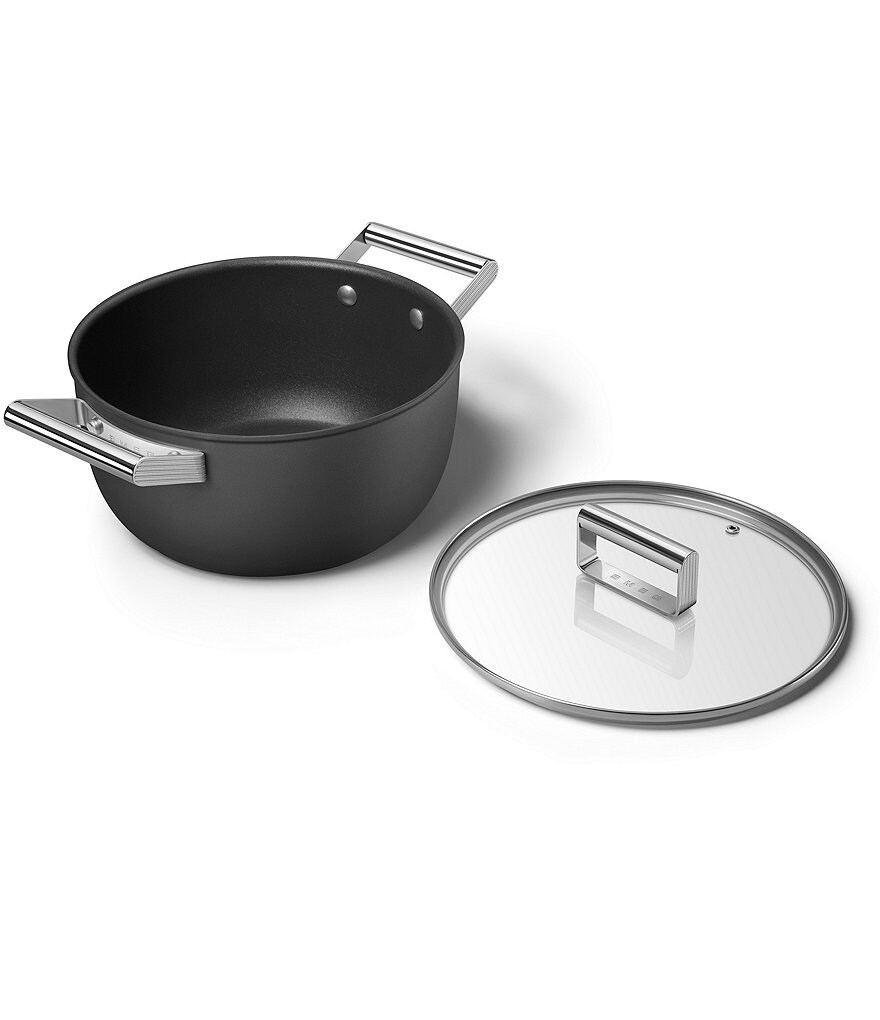 Smeg 50s Retro Style Nonstick 5-Quart Casserole w/Lid