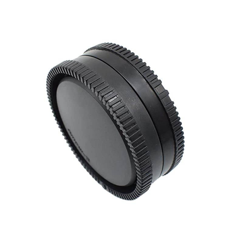 Body Cap + Rear Lens Cap Cover for Sony Alpha E Mount A6600 A6500 A6400 A6300 A6100 A6000 A5100 A5000A7R IVA7R IIA7R IIIA7RA7 IIIA7 IIA7A9A9 IINEX6 NEX7 More Sony Camera Lens