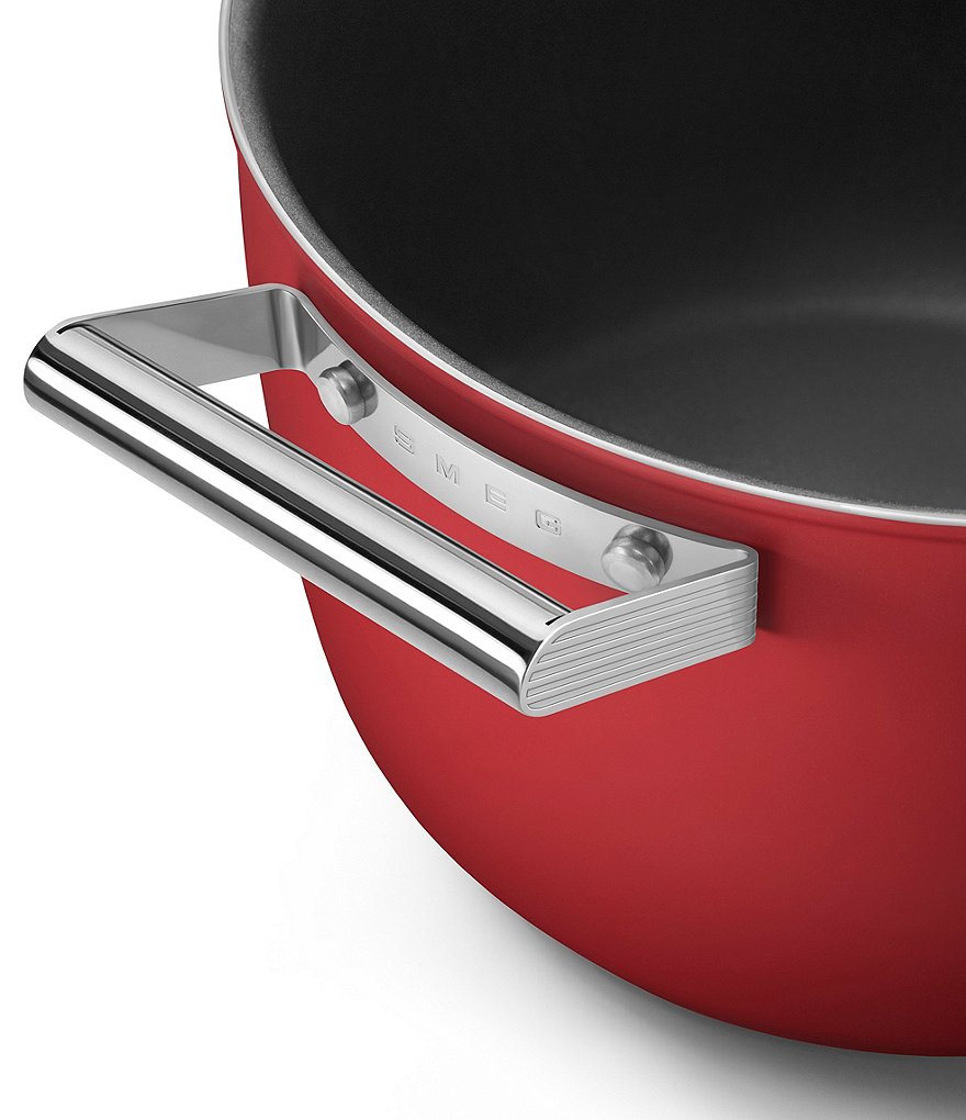 Smeg 50s Retro Style Nonstick 8-Quart Casserole w/Lid