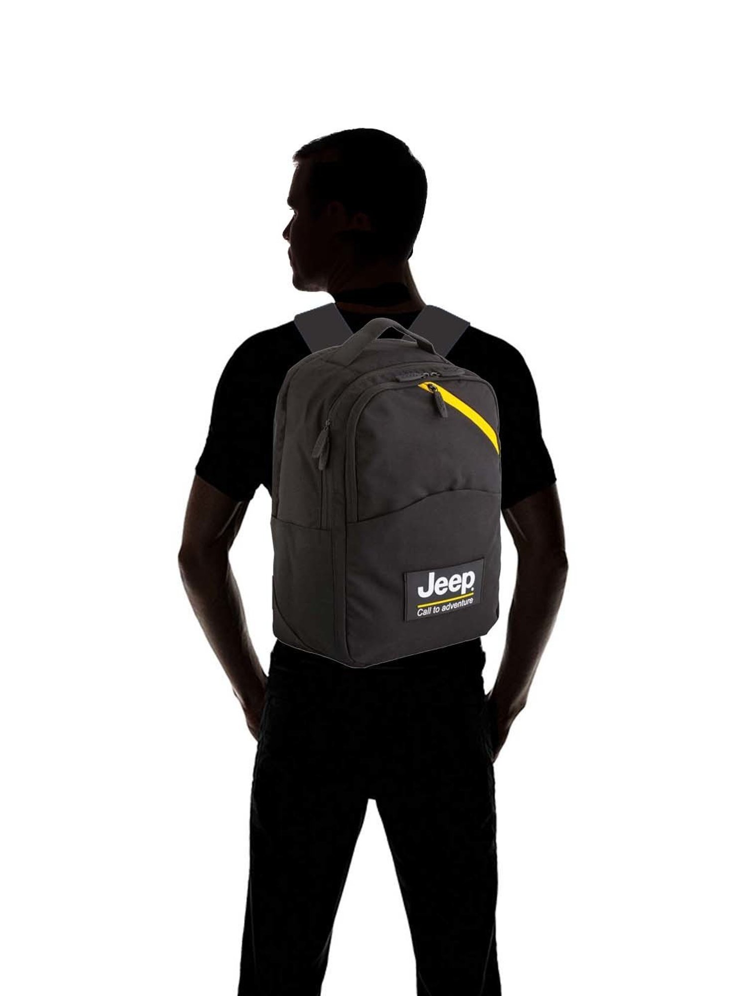 CARPISA Black Large Laptop Backpack
