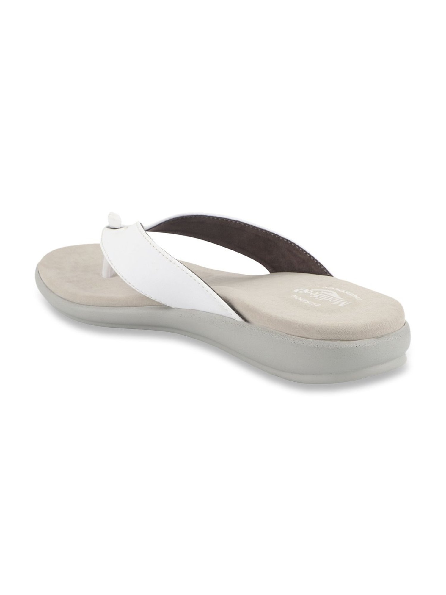 MediFeet Women's Standard White Thong Sandals