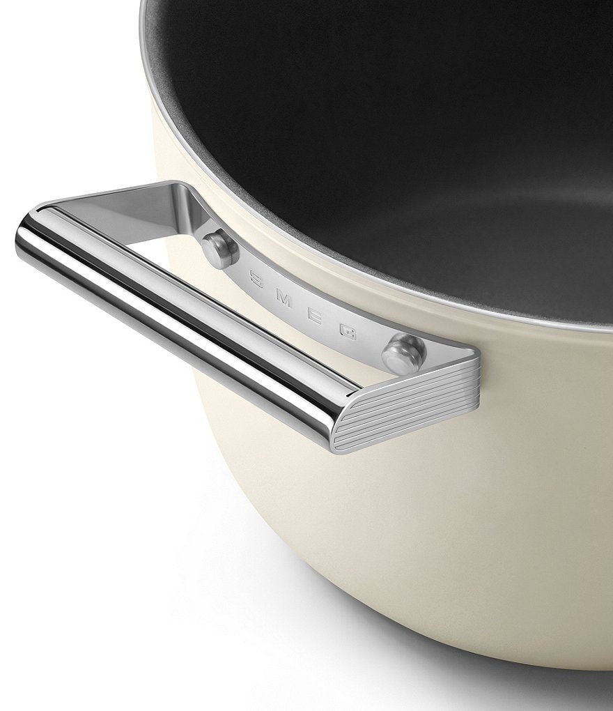 Smeg 50s Retro Style Nonstick 8-Quart Casserole w/Lid