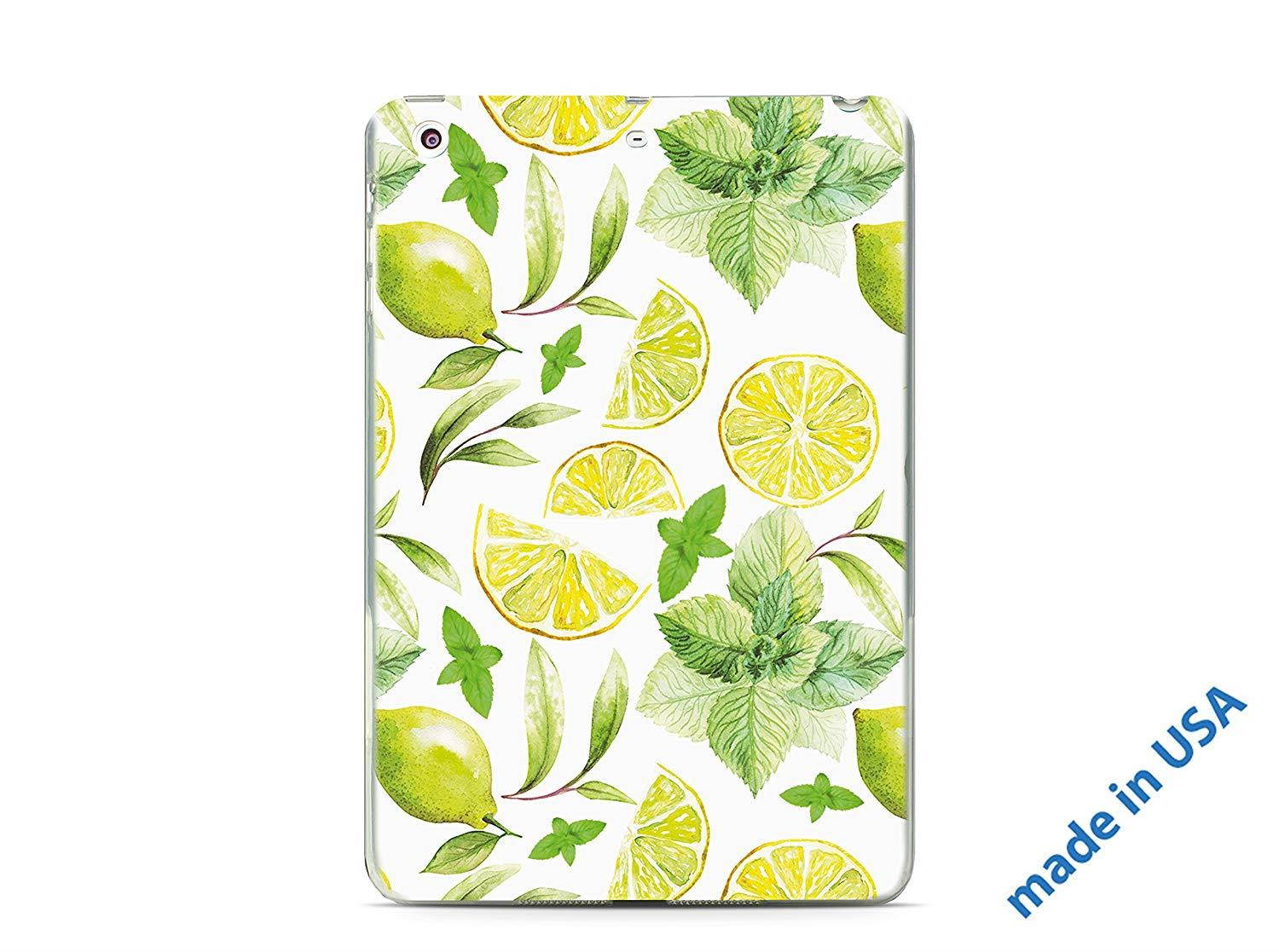 696Designers Ultra Slim Silicone Patterned Case for iPad Air 2/ iPad 6 Back Cover (Lemon Fruits)