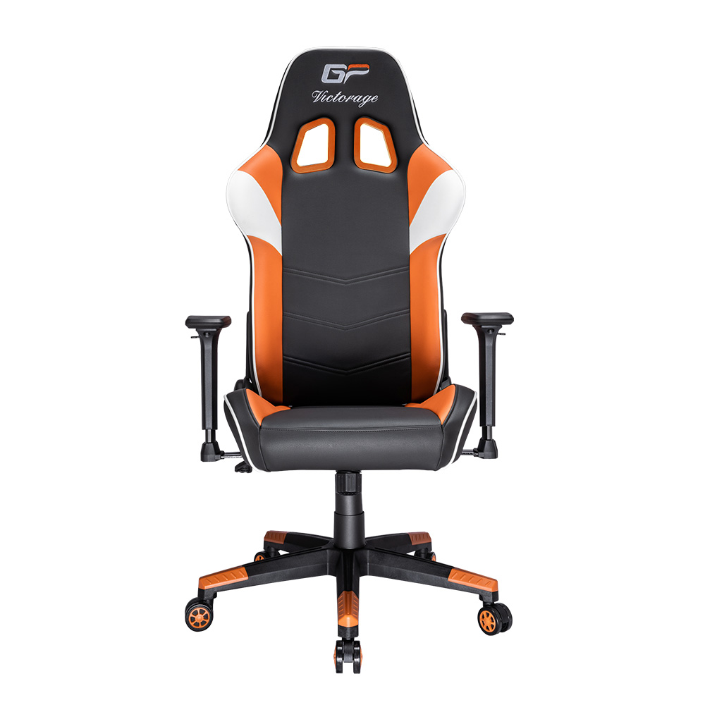 VICTORAGE Gaming Chair - Desk Chair Office Chair - PVC Leather - Ergonomic - Integrated Auto Seat Frame - Comfortable Rocking Function - Racing Seat Design