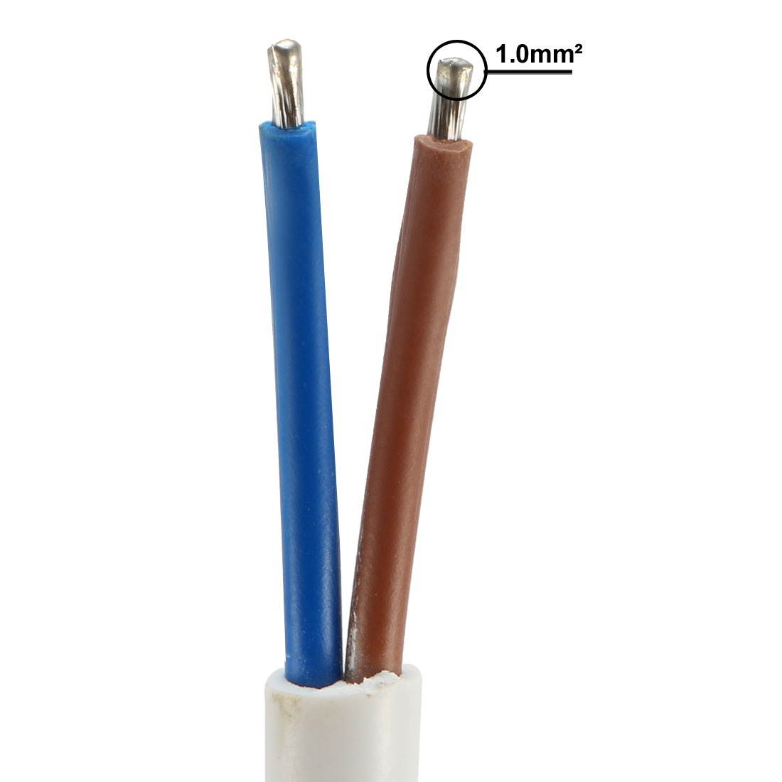Male Female 2P Waterproof Connector Cable White for LED Strips Light