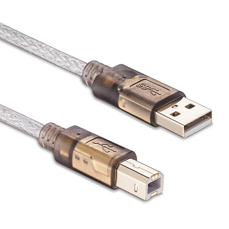Cable 30Ft,2.0 Scanner Cable Cord USB Type A Male to B Male High Speed for HP, Canon, Lexmark,Dell, Xerox, Samsung etc(30 Ft/10M)