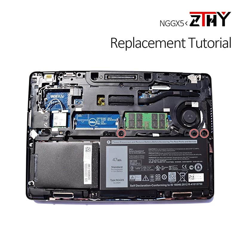 NGGX5 Laptop Battery for Dell Latitude E5270 E5470 E5570 P48F001 Precision M3510 Series Notebook JY8D6 954DF 0JY8D6 451BBUM 451BBUJ RDRH9 114V 47Wh 3Cell