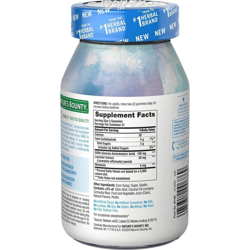 Nature's Bounty Stress Comfort Peaceful Dreams - Blueberry Lavender - 42ct