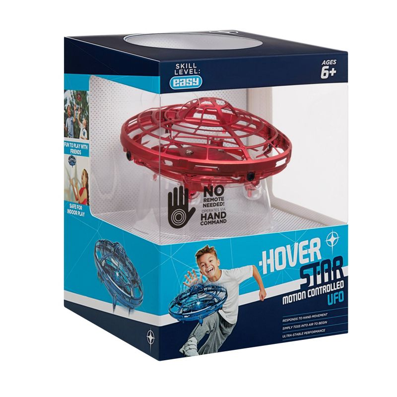 The Original Hover Star Motion Controlled UFO- Red