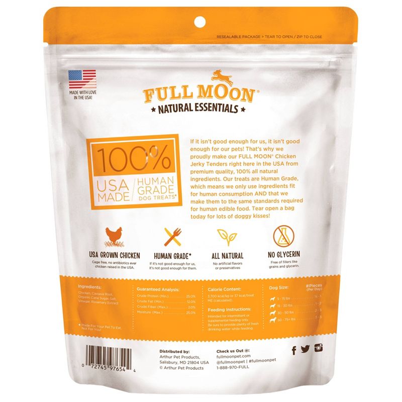 Full Moon Essentials Chicken Tenders Jerky Dog Treats - 16oz