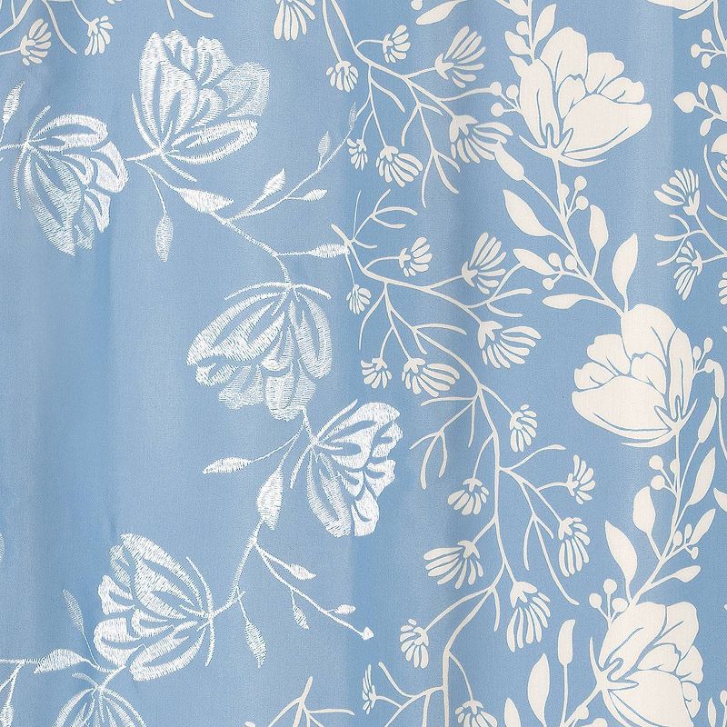 Avignon Shower Curtain Blue/Cream - Allure Home Creation