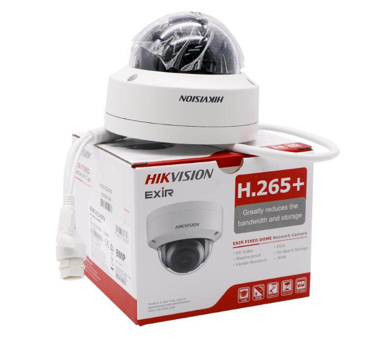 Hikvision 8MP H265+ 4K HD DS-2CD2183G0-I PoE IP Network Dome Security Camera with EXIR 98ft Night Vision, Smart H.265+ WDR, SD Card Slot, ONVIF, IP67 [English Version] (4mm Lens,4-Pack)