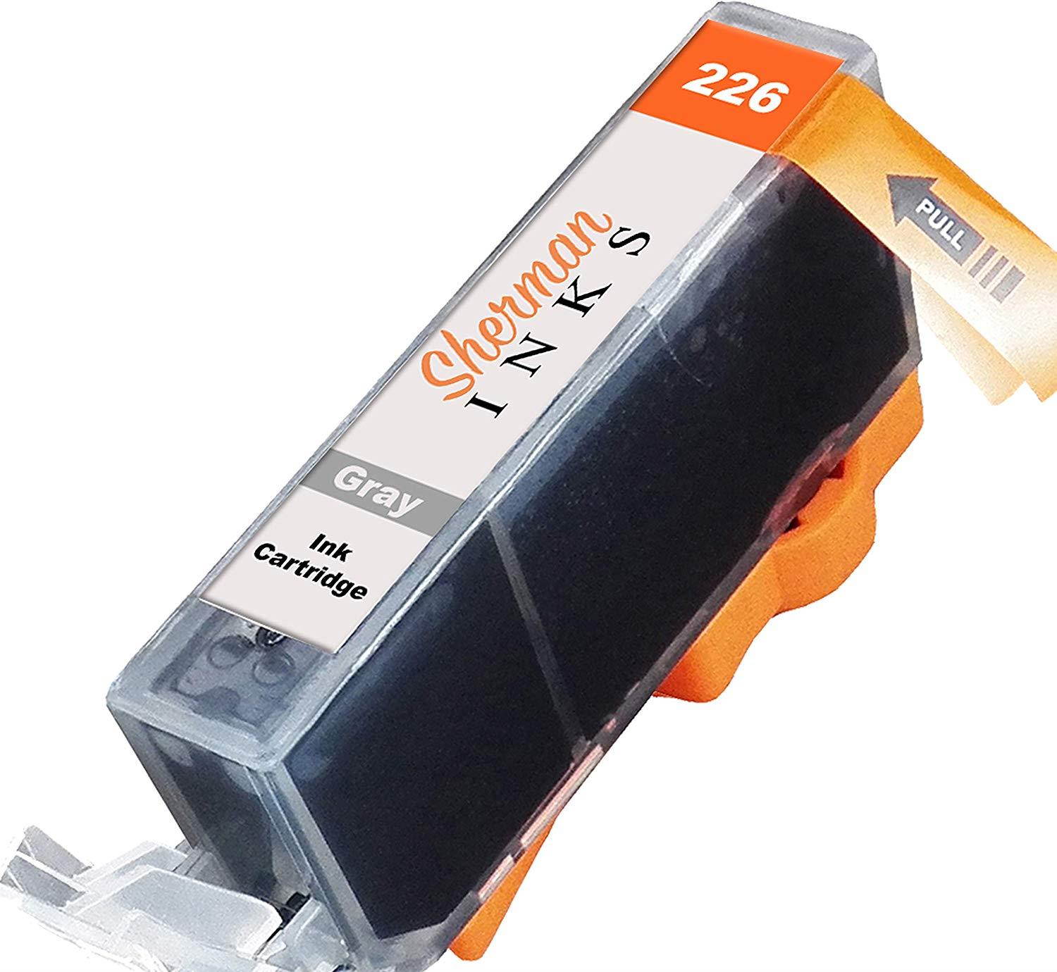 Sherman Replacement Ink Cartridge 18 Pack with Gray CLI-226 226 PGI-225 225 for Printer: Canon PIXMA MG6120 PIXMA MG6220 PIXMA MG8120 PIXMA MG8120B PIXMA MG8220