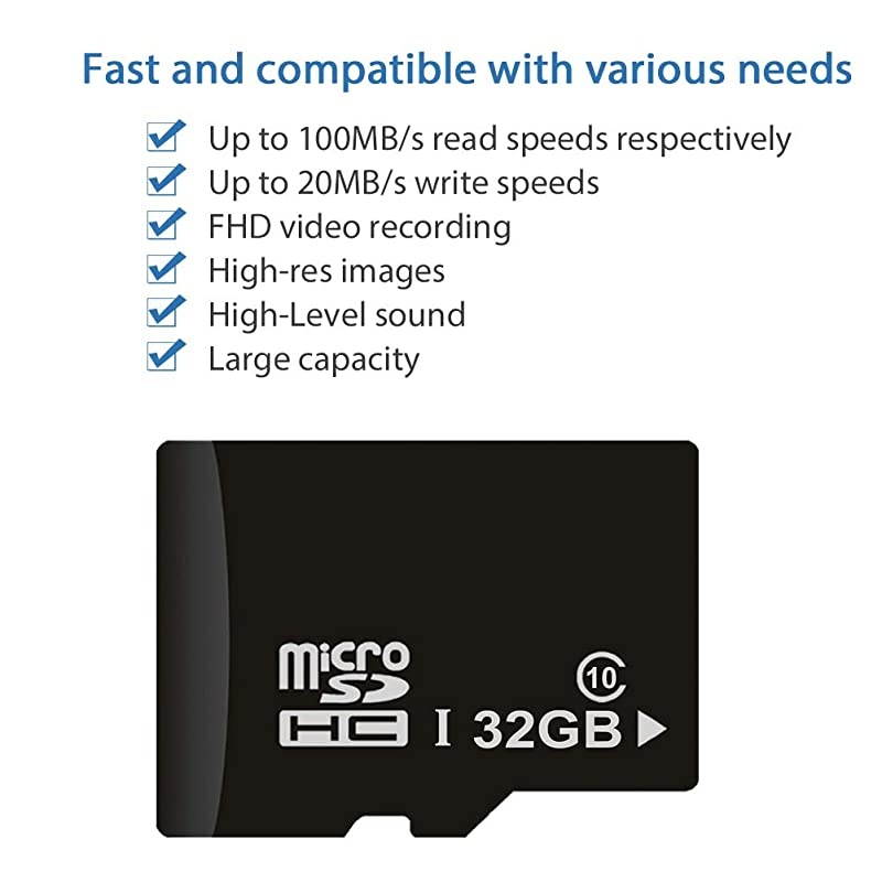 Micro SDHC Card Class 10 UHSI Compatible highSpeed Micro SD Card32 GB Memory Card SD