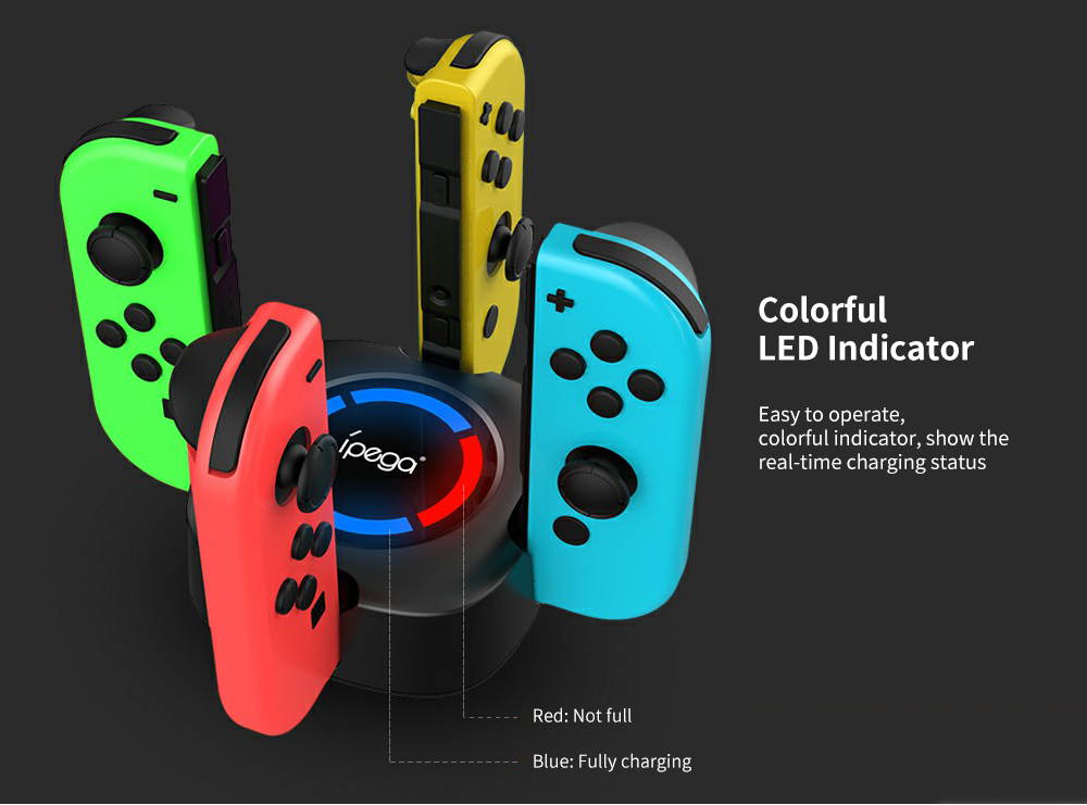 IPEGA PG-9177 four-in-one Switch Controller Charger For Nintend Switch Joycon Charging Dock Station Controller with Charging
