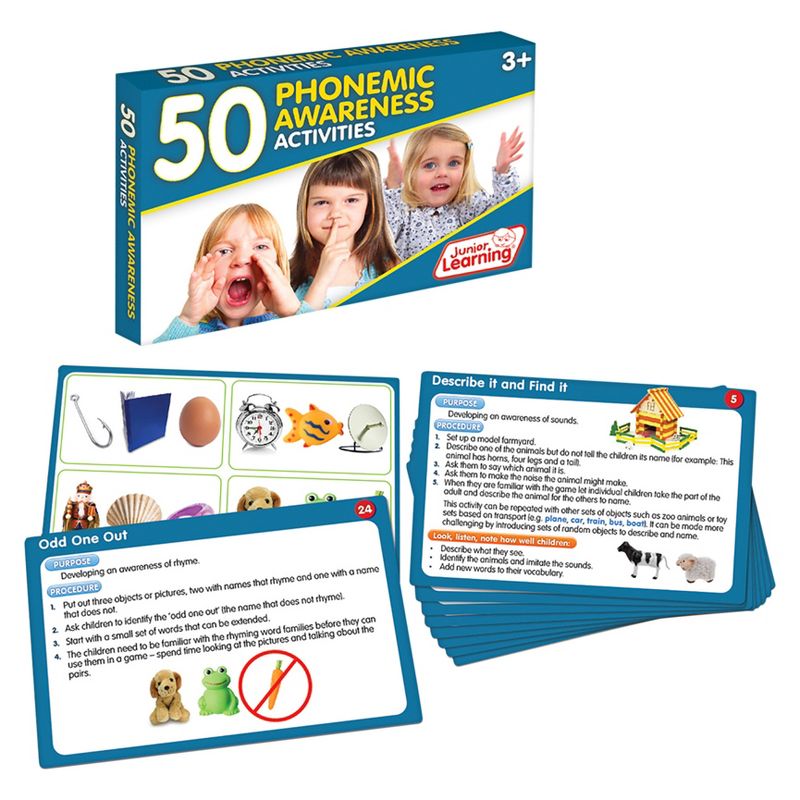 Junior Learning 50 Phonemic Awareness Activities Learning Set